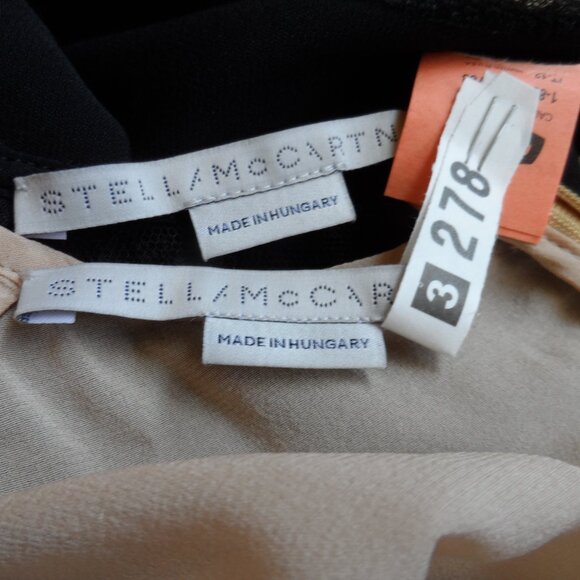 Stella McCartney Black Cocktail Dress w/Lace Inserts Detail Size S - Picture 16 of 16